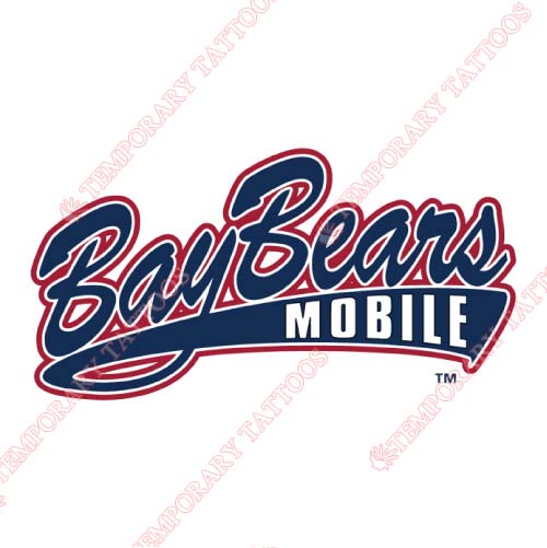 Mobile BayBears Customize Temporary Tattoos Stickers NO.7737